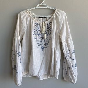 Abercrombie Embroidery Top